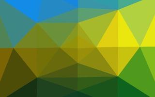 dunkelblaues, gelbes abstraktes polygonales Layout des Vektors. vektor