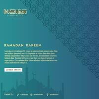 islamic social media posta mall för ramadan kareem och Bra för annan islamic fest vektor
