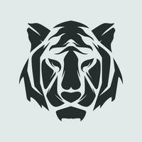 Tiger Kopf Vektor Illustration tätowieren Clip Kunst Vorlage Aufkleber T-Shirt Design e Sport Logo editierbar