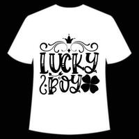 tur- pojke st Patricks dag skjorta skriva ut mall, tur- behag, irländska, alla har en liten tur typografi design vektor