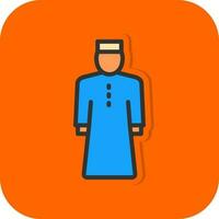 muslimischer Mann Vektor-Icon-Design vektor