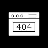 404-Fehlervektor-Icon-Design vektor