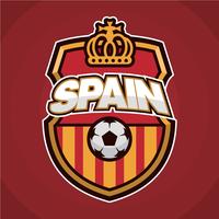 Spanischer Fußball-Patch vektor