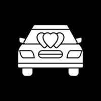 Hochzeitsauto-Vektor-Icon-Design vektor