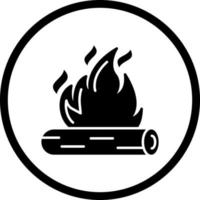 Lagerfeuer-Vektor-Symbol vektor