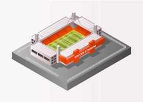 Isometrisches Fußballstadion vektor