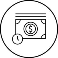 Zeit ist Geld-Vektor-Symbol vektor