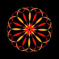 kreativ abstrakt bunt Vektor Mandala.
