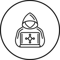 Hacker-Vektor-Symbol vektor