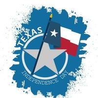 oberoende dag texas Mars 2 flagga band logotyp ikon ,modern bakgrund vektor illustration