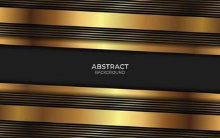Hintergrund abstrakt Gold und Schwarz vektor