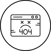 404-Fehlervektorsymbol vektor