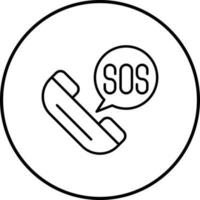 SOS-Vektorsymbol vektor