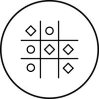 Tic Tac Toe-Vektorsymbol vektor