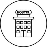 Hostel-Vektor-Symbol vektor