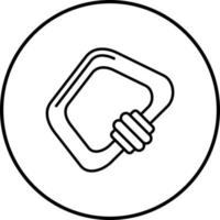 Karabiner-Vektor-Symbol vektor