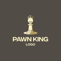 pantsätta kung logotyp, lämplig för sport eller utbildning företag vektor