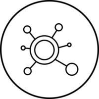 molekyl vektor ikon
