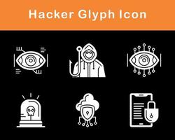 Hacker-Vektor-Icon-Set vektor