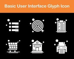 Basic Benutzer Schnittstelle Vektor Symbol einstellen