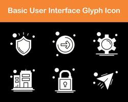 grundläggande användare gränssnitt vektor ikon uppsättning