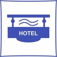 Vektorsymbol für Hotelzeichen vektor