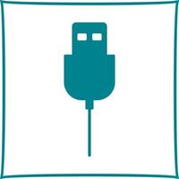 einzigartiges USB-Kabel-Vektorsymbol vektor