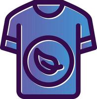 Öko-Shirt-Vektor-Icon-Design vektor