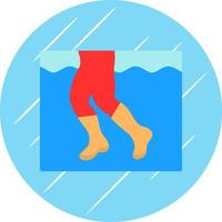 Aqua-Jogging-Vektor-Icon-Design vektor