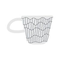 Keramik Becher zum Tee oder Kaffee. Vektor Illustration mit Tasse. großartig Design zum irgendein Zwecke.