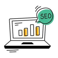 modisch SEO Analyse vektor