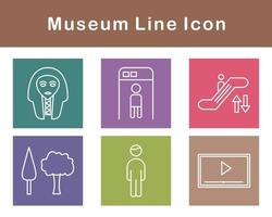 Museum Vektor Symbol einstellen