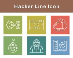 Hacker-Vektor-Icon-Set vektor