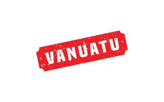 Vanuatu Briefmarke Gummi mit Grunge Stil auf Weiß Hintergrund vektor