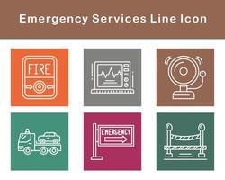 nödsituation tjänster vektor ikon uppsättning