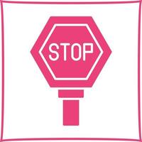 Stop-Schild-Vektor-Symbol vektor