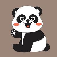 süß wenig Panda Vektor Bild und Illustration