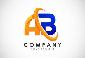 Initiale Brief ein b Logo Design Vektor Vorlage. Grafik Alphabet Symbol zum korporativ Geschäft Identität