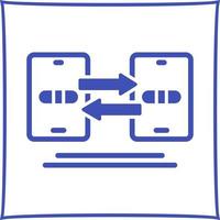 Vektorsymbol für die Datensynchronisierung vektor