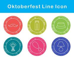 oktoberfest vektor ikon uppsättning