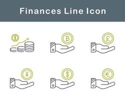 finanser vektor ikon uppsättning