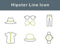 Hipster Vektor Symbol einstellen