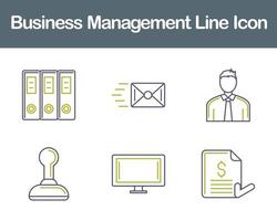Geschäft Verwaltung Vektor Symbol einstellen