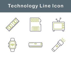 Technologie Vektor Symbol einstellen