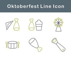 oktoberfest vektor ikon uppsättning