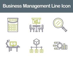 Geschäft Verwaltung Vektor Symbol einstellen