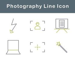 fotografi vektor ikon uppsättning
