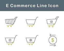 E-Commerce-Vektor-Icon-Set vektor