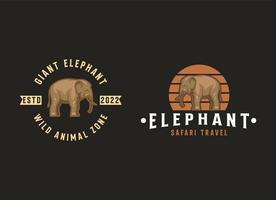 elefant logotyp design mall. enkel elefant logotyp vektor