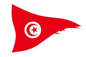 tunis Flagge Symbol, Symbol Flagge Design mit elegant Konzept, Design Flagge Illustration vektor